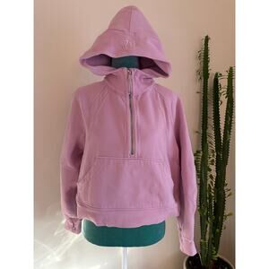 Lululemon Scuba Oversized Half-Zip Hoodie XS/S bubblegum pink cropped